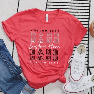 Custom Marching Band Shirt, Customizable Band tshirt, Marching Band Mom tee, Unique Band T Shirt, Custom Cute Band Mama Apparel