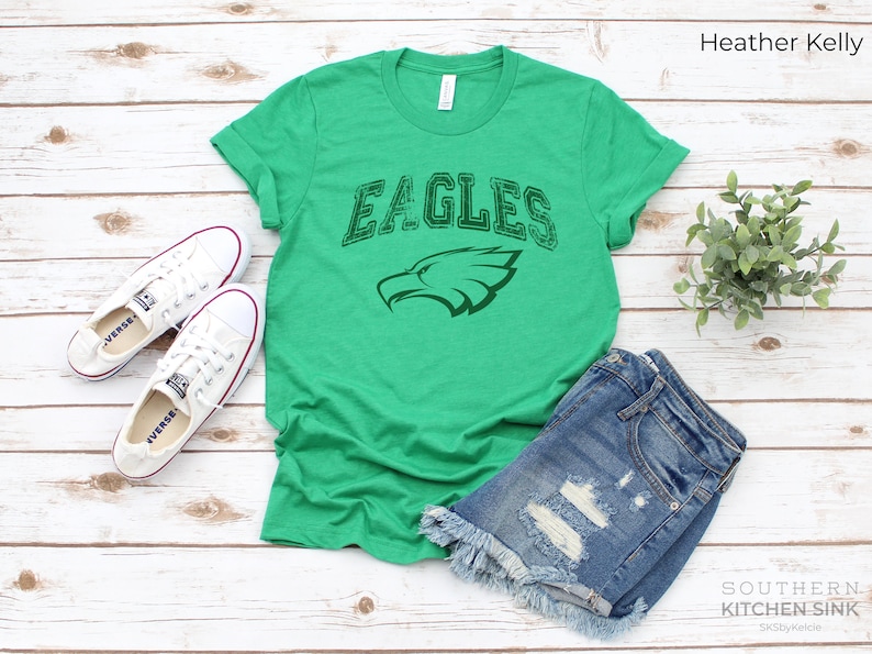 Eagles School Shirt, Barbers Hill School Shirt, Allen High School Shirt, Eagles Mascot Shirt, Eagles Logo Shirt, Eagles Game Day Shirt image 2
