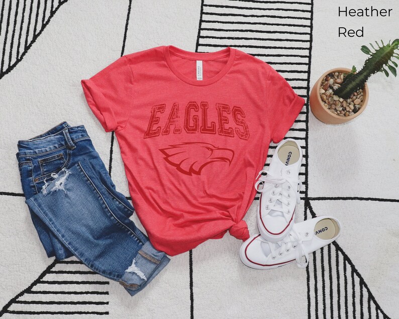 Eagles School Shirt, Barbers Hill School Shirt, Allen High School Shirt, Eagles Mascot Shirt, Eagles Logo Shirt, Eagles Game Day Shirt image 3