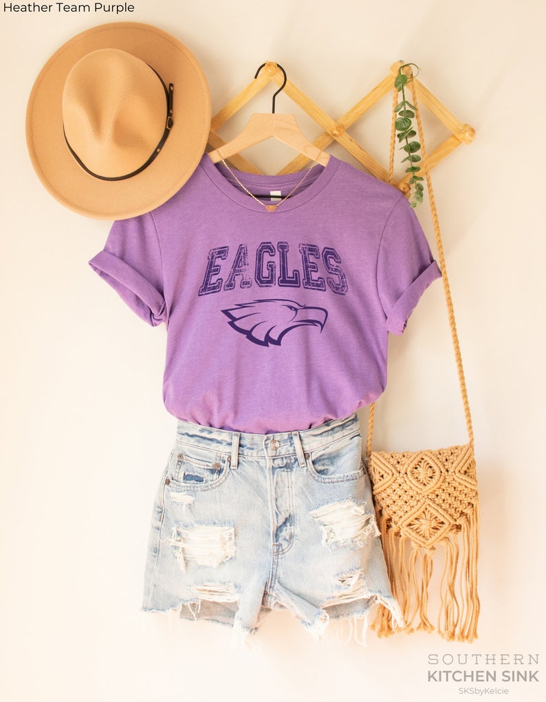 Eagles School Shirt, Barbers Hill School Shirt, Allen High School Shirt, Eagles Mascot Shirt, Eagles Logo Shirt, Eagles Game Day Shirt image 6
