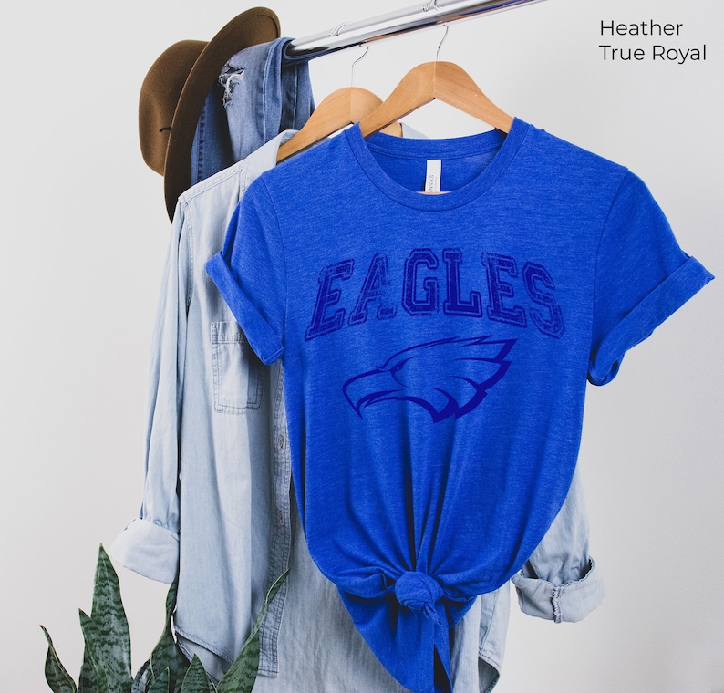Eagles School Shirt, Barbers Hill School Shirt, Allen High School Shirt, Eagles Mascot Shirt, Eagles Logo Shirt, Eagles Game Day Shirt image 1
