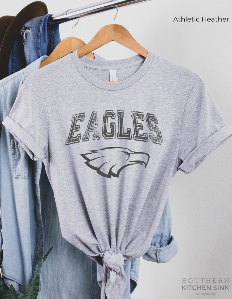 Eagles School Shirt, Barbers Hill School Shirt, Allen High School Shirt, Eagles Mascot Shirt, Eagles Logo Shirt, Eagles Game Day Shirt image 8
