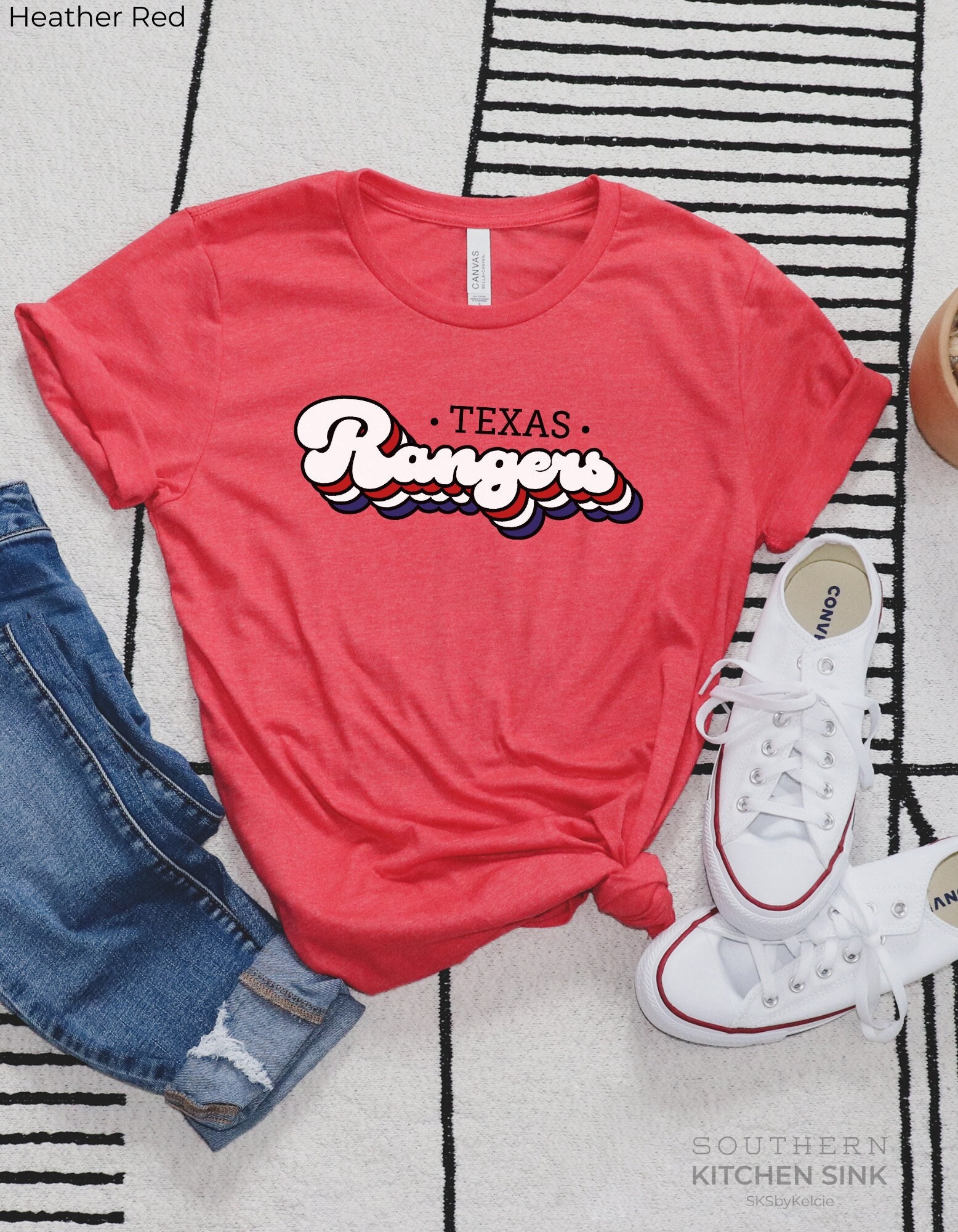 Rangers Baseball Shirt Retro Texas Baseball Tee Rangers 