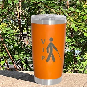 Copo térmico VIP de 20 oz, presentes para cegos e deficientes visuais, deficiência invisível, presente de defensor, espectro cego, educação para cegos
