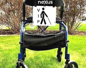 VIP Walker Sign, Walker Invisible Disability, Blind Spectrum, Blind Education, Blind Advocacy, Gift for the Blind and Vision Impaired