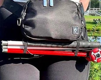 White Cane Crossbody Bag, Invisible Disability, Blind Spectrum, Blind Education, Blind Advocacy, Gift for the Blind and Vision Impaired
