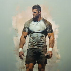 Impressionistic Painting, Gay art, Male painting, Male Portrait