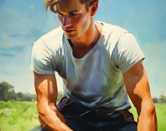Pintura Impresionista, Arte gay, Pintura masculina, Retrato masculino