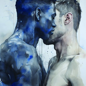 Abstract Painting, Gay art, Male painting, Male Portrait