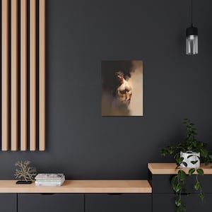 Male Nude, Fine Art, Impressionistic Painting, Satin Canvas, Stretched