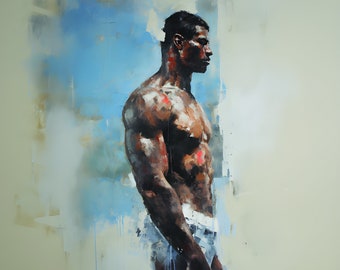 Abstract Painting, Gay art, Male painting, Male Portrait