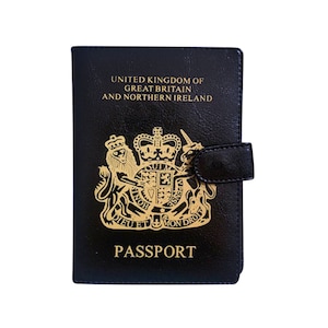 パスポートウォレット レザー 旅行書類カバー カード ID ホルダー プロテクター UK EU