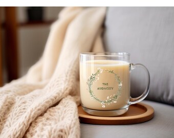 Taza de cristal Floral Audacity: un regalo inspirador para el café