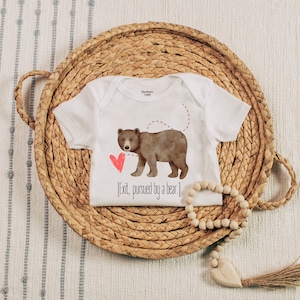 Exit, Pursued By a Bear Infant Onesie, Funny Shakespeare Quote for Baby, Shakespearean Gift for Baby Shower, Birthday, New Mom, English Lit