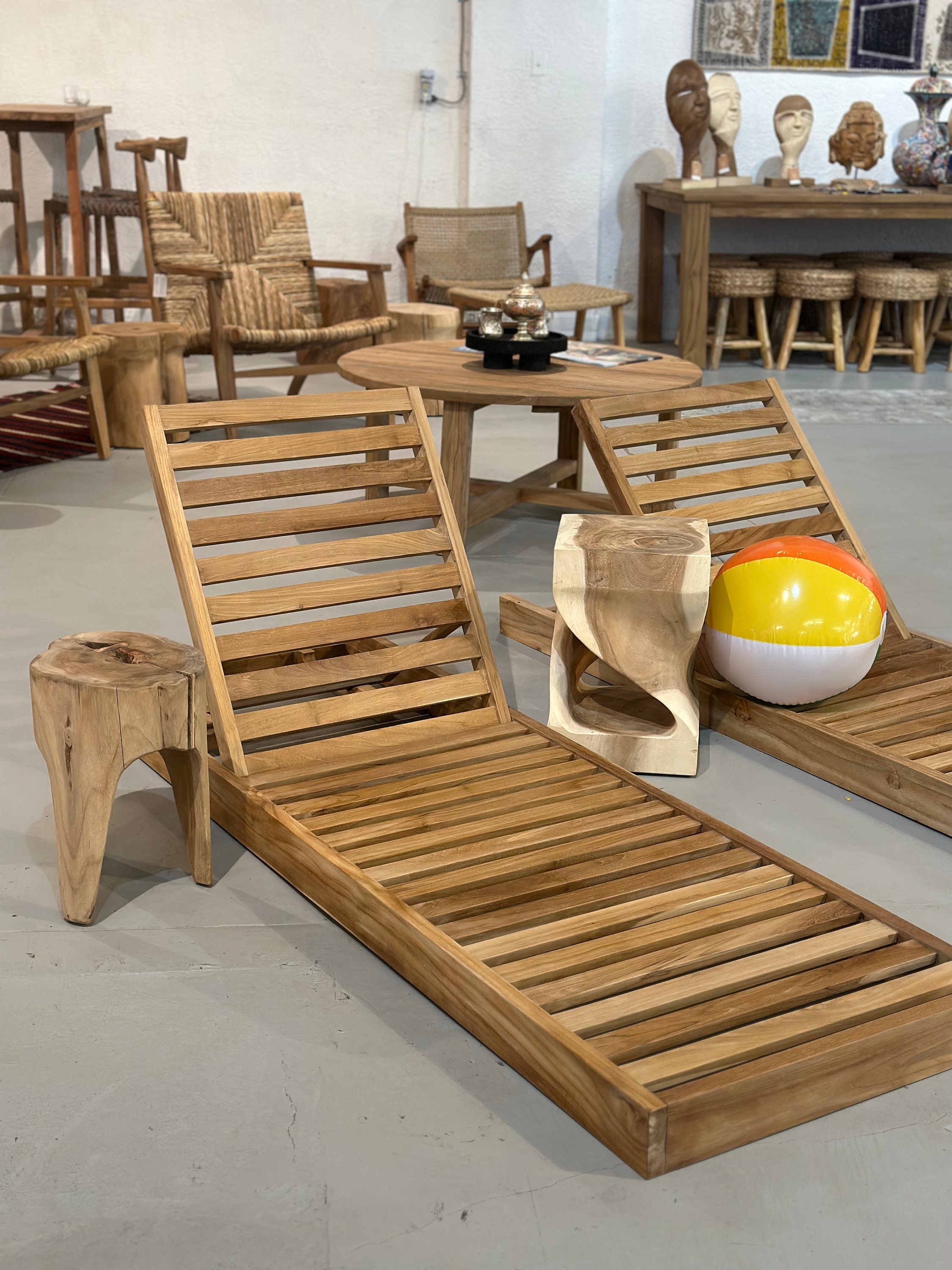 Timber pool lounge chairs new arrivals