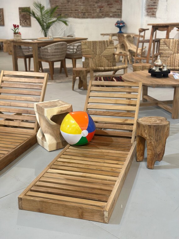 Teak wood pool lounge chairs new arrivals