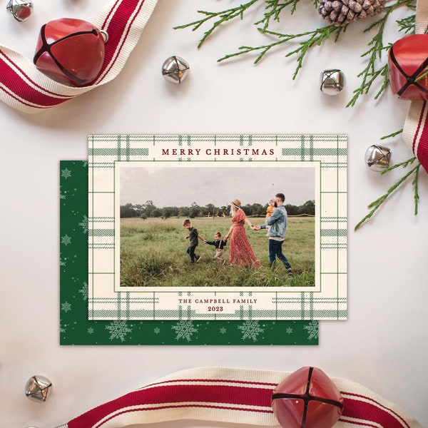 Christmas Card Template Etsy