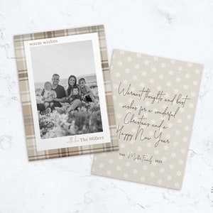 Christmas Card Template, Instant Download Christmas Card, DIY Christmas Card, Photo Christmas Card, Printable Download, Editable Template