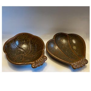 Vintage Jepson Studio Pottery Bowls, 1970s Ocean Theme Pair