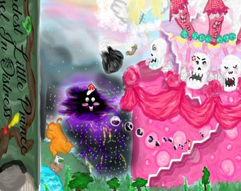 One Piece "A North Blue Fairy Tale" Whole Cake Glossy Poster 11x17, Made To Order!