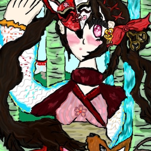 Sparkle Honkai Star Rail Glossy  9x12 Print- &quot;That Awful, Quiet Intermission In The Rain&quot;