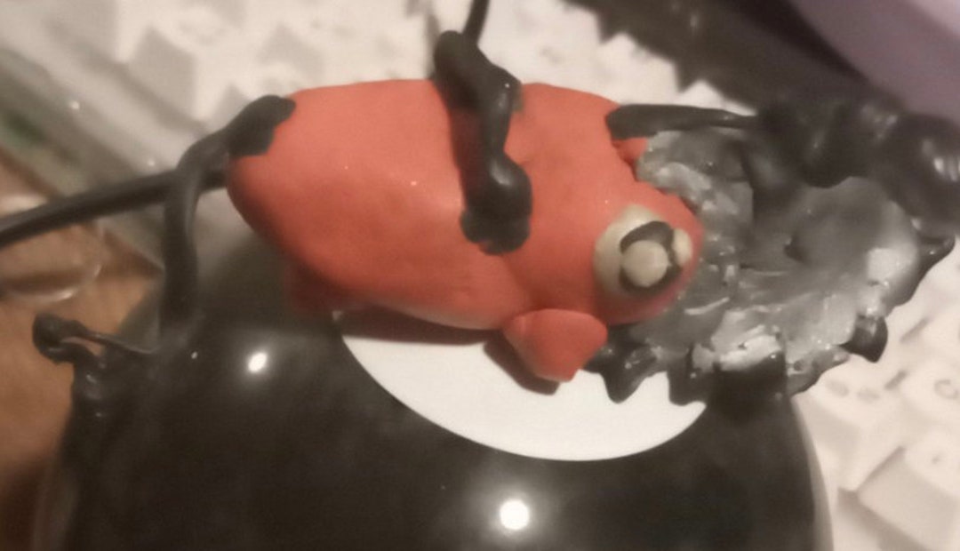 Tiny Pochita Paperweight Clay Figurine Etsy