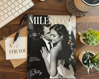 CERTIFICADO DE PRESENTE: Revista personalizada de 24 páginas para presente