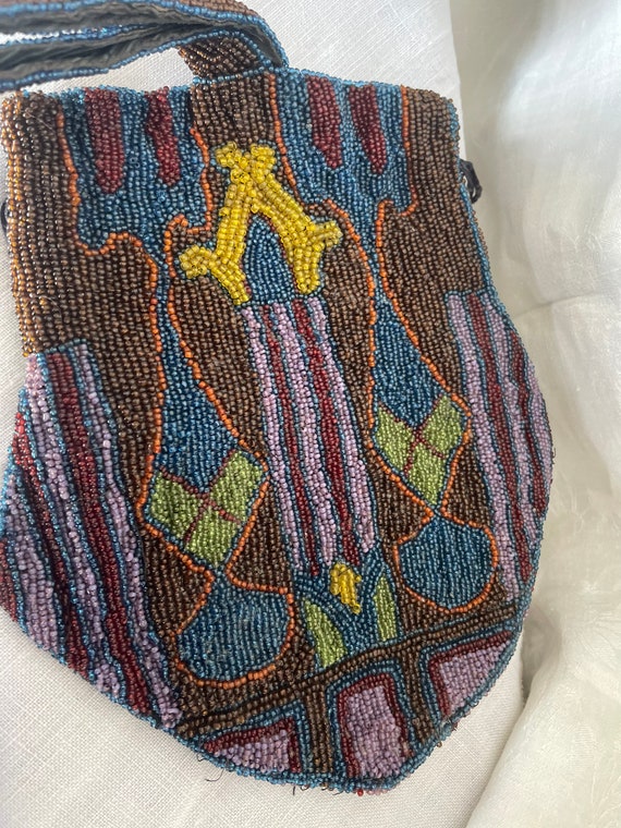 Antique beaded purse - image 5