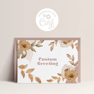 Customizable Printable Greeting Card Bundle | Instant Download, Print At Home, Thank You Card, Birthday Card, Congratulations Card, 5x7 Card