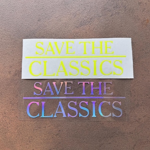 Autocollant Sticker "IL EST DEMANDÉ" Rétro VAG - Style Youngtimer/Oldschool - Pour Volkswagen, Audi, Etc.