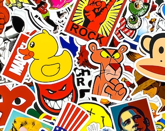 Stickerbomb  Mixed Colors Sticker Skateboard Laptop Car Decals