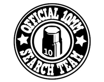 Official 10mm Search Team Car sticker vinyl sticker for cars