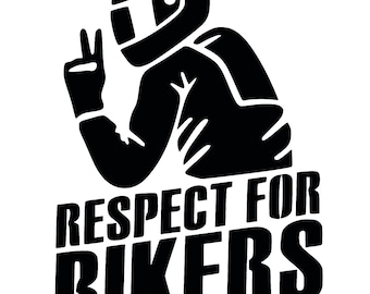 RESPECT FOR BIKERS  sticker