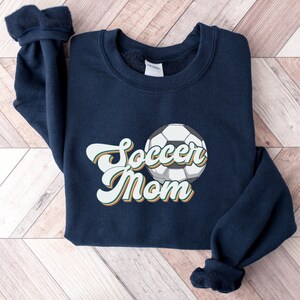 Sudadera Soccer Mom Crewneck Sudadera deportiva, camiseta de la temporada de fútbol