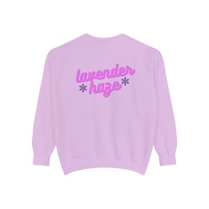 Lavender Haze Crewneck COMFORT COLORS, swiftie sweatshirt