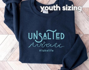 Unsalted Lake Life Youth Crewneck Sweatshirt (family match)