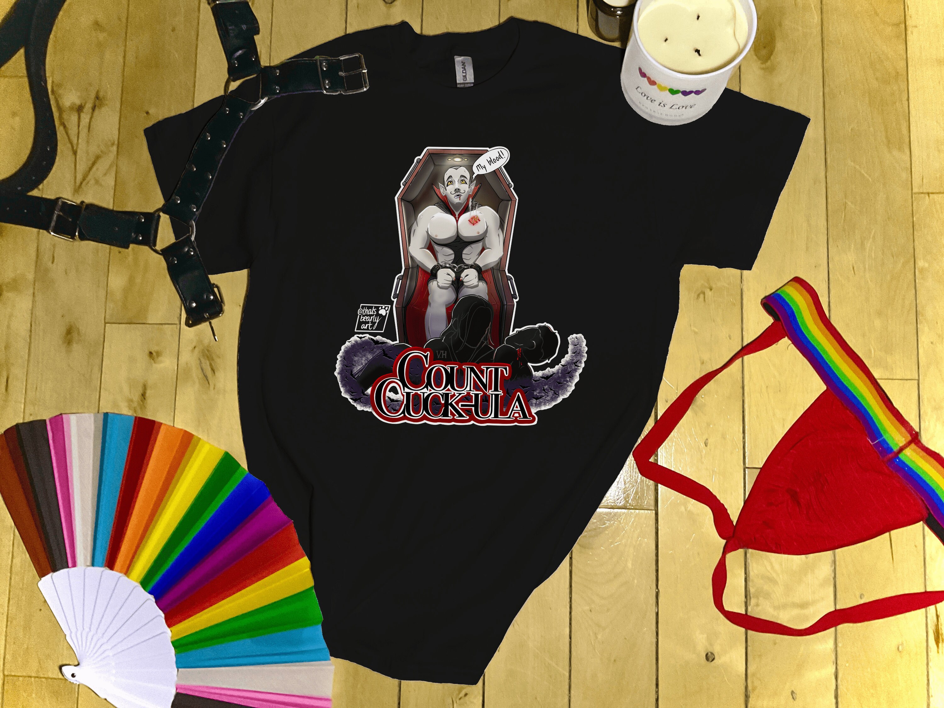 Discover Gay Halloween Shirt, Funny Gay Halloween Shirt, Kinky Gay Shirt, Sexy Halloween Shirt, Cuckold Shirt, "Count Cuck-ula"