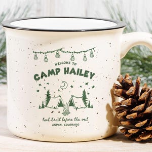 Adventure Awaits! Bachelorette Custom Ceramic Camp Mug - Perfect for Your Wildest Celebration!