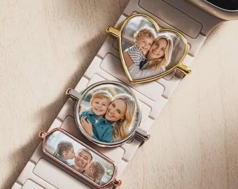 Photo Watch Charm: Customizable Keepsake Gift, Personalized Picture Watch Charm, Unique Watch Band Charms