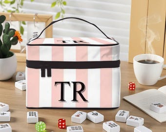 Mahjong Tile Bag: Personalized Game Night Pouch, Travel Organizer for Mahjong Lovers, Unique Mahjong Gifts