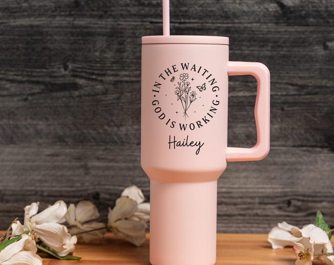 Custom Christian Tumbler with Name, Faith Tumbler for Women, Custom Christian Gift, Religious Gift for Women, Christian Affirmation