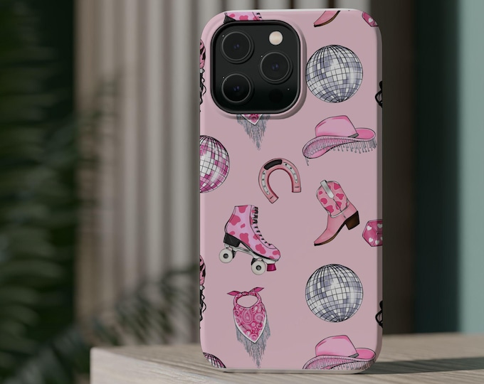 Disco Rodeo Magnetic Tough Case, Western Phone Protector, Fun Cowgirl Gift, Country Music Festival Cover, Cowgirl Phone Case