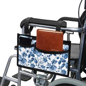 Wheelchair Bag, Custom Accessory, Personalized Pouch, Travel Caddy, Gift for Seniors, Wheelchair Organizer