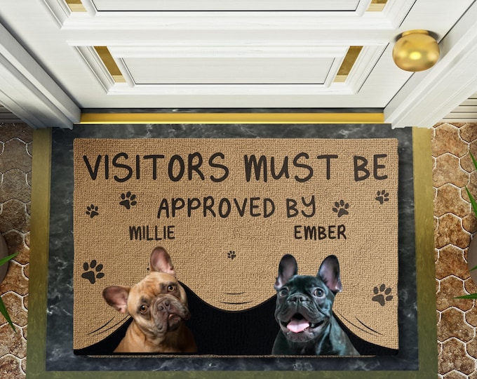 Personalized Pet Doormat, Dog Door Mat, Cat Welcome Mat, Cat Custom Personalized Welcome Mat, Dog Doormat Gift, Outdoor Rug for Dog Lovers