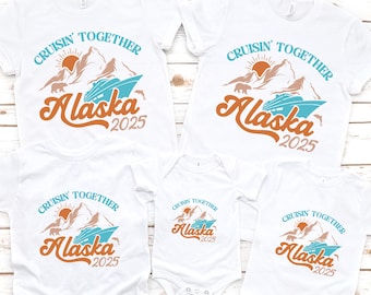 Custom Alaska Cruise Shirt - Family Matching T-Shirts - 2025 Alaska Vacation - Alaska Cruise 2025 Sweatshirt - Family Vacation