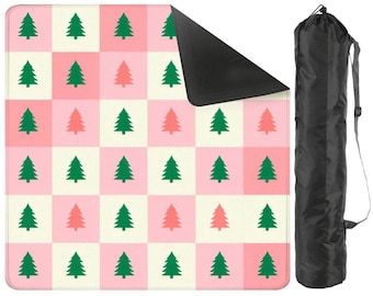Christmas Mahjong Mat – Non Slip Table Cover for American Mah Jongg | Durable Game Night Accessory, Noise Reducing Mahjong Table Protector