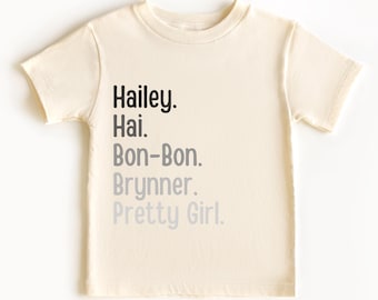 Personalized Nickname Shirts, Custom Name Toddler, Baby Shirts, Toddler Sweatshirts Customized, Birthday Shirts, Baby Shirt with Name, Kid
