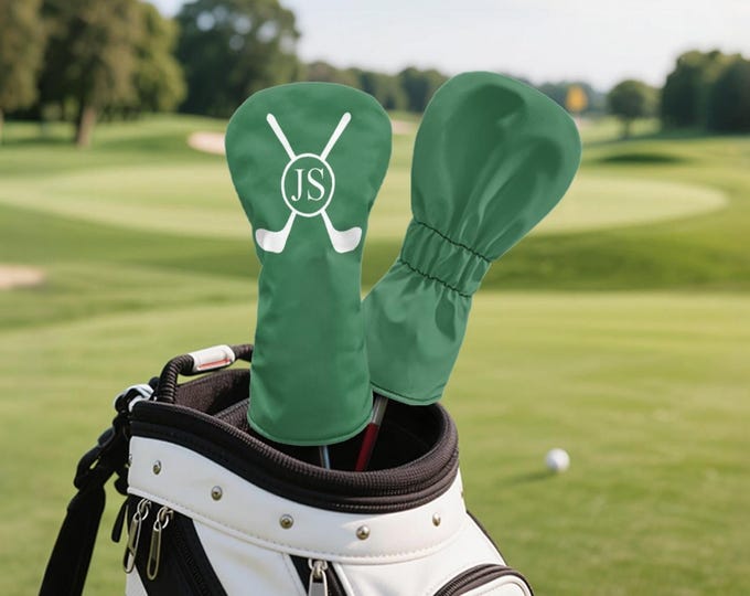 Custom Personalized Golf Club Headcover, Choose Your Color, Custom Monogram Initials,  Driver Cover