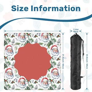 Christmas Santa Holiday Mahjong Mat, Festive Mahjong Bild 2