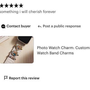 Photo Watch Charm: Customizable Keepsake Gift, Personalized Picture Watch Charm, Unique Watch Band Charms image 11